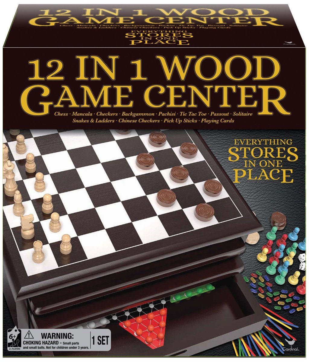 SPINMASTER GAMES SPINMASTER GAMES set of board games 12in1 Game House, 6065368