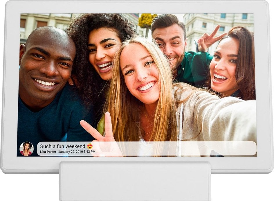 Ramka na zdjęcia Denver z FRAMEO HD 10.1 16GB biała
