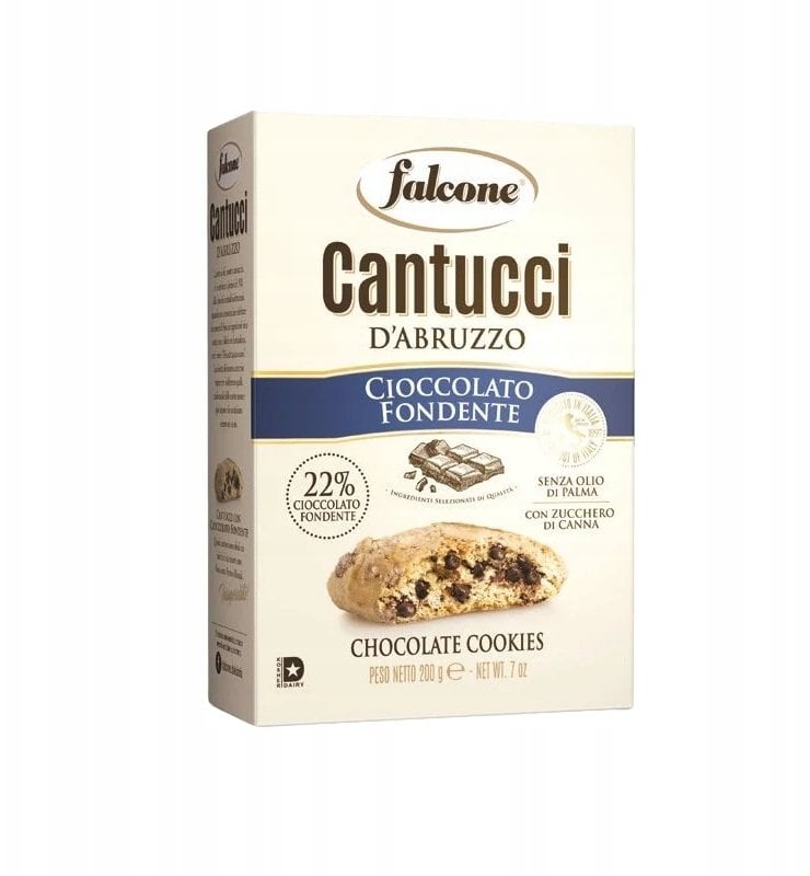 Falcone Ciastka Cantucci Cioccolato 200g - Czekoladowe