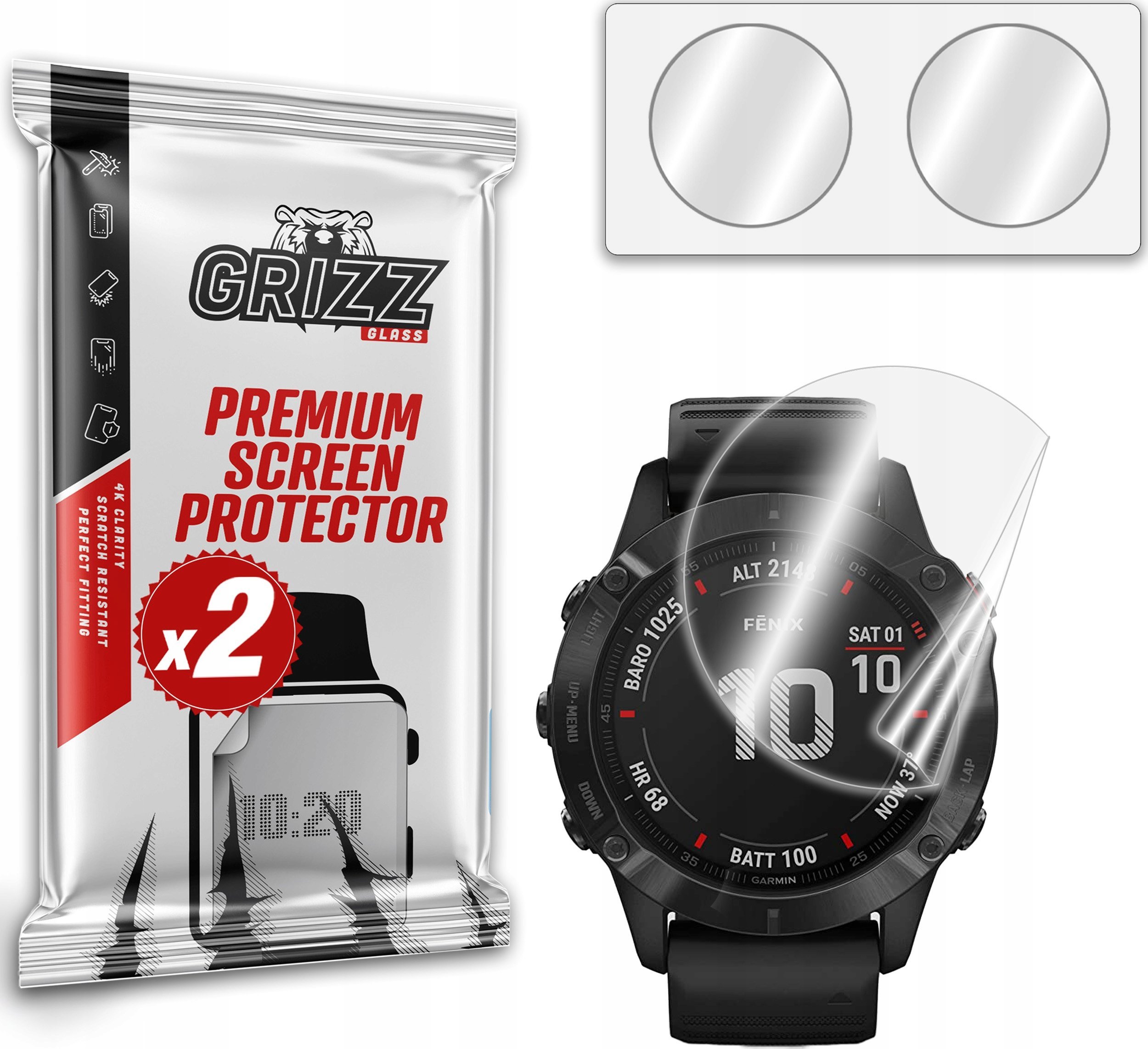 GrizzGlass Folia ceramiczna GrizzGlass CeramicFilm do Garmin Fenix 6x / 6x Pro