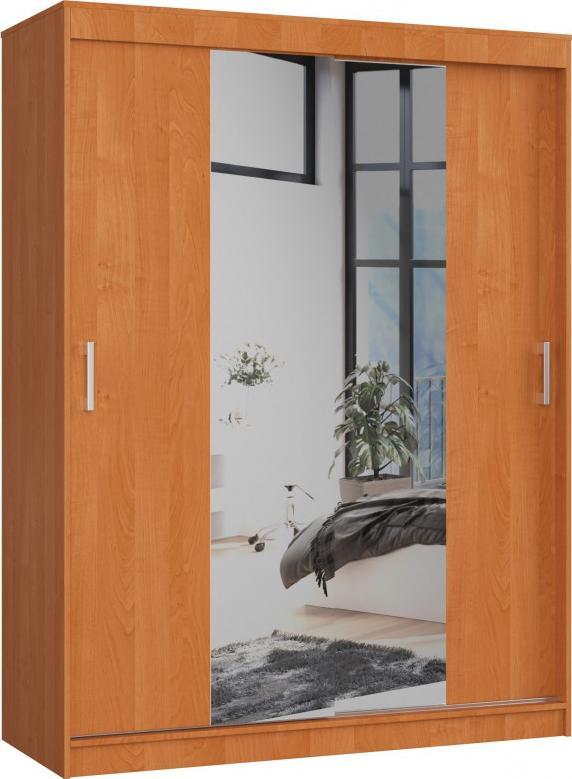 Fabryka Mebli Akord SZAFA PRZESUWNA 150 cm CLP Z LUSTREM OLCHA