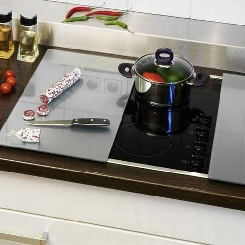 Zeller Szklane płyty ochronne METAL na kuchenkę – 2 sztuki, ZELLER