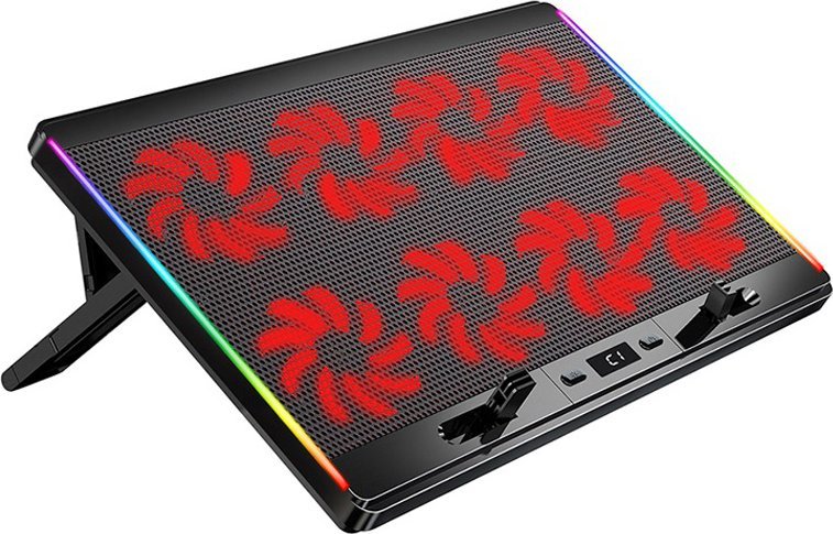 Podstawka chłodząca Mobilari PODSTAWKA CHŁODZĄCA POD LAPTOP-A 12-17' 8xVENT LED