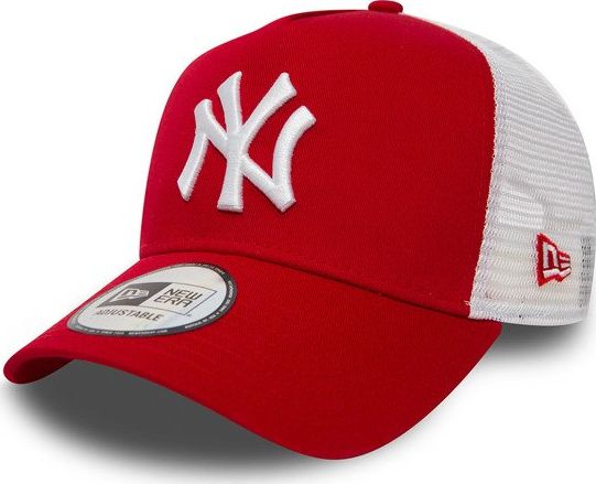 New Era Czapka New York Yankees Clean A Frame Trucker czerwono-biała (11588488)