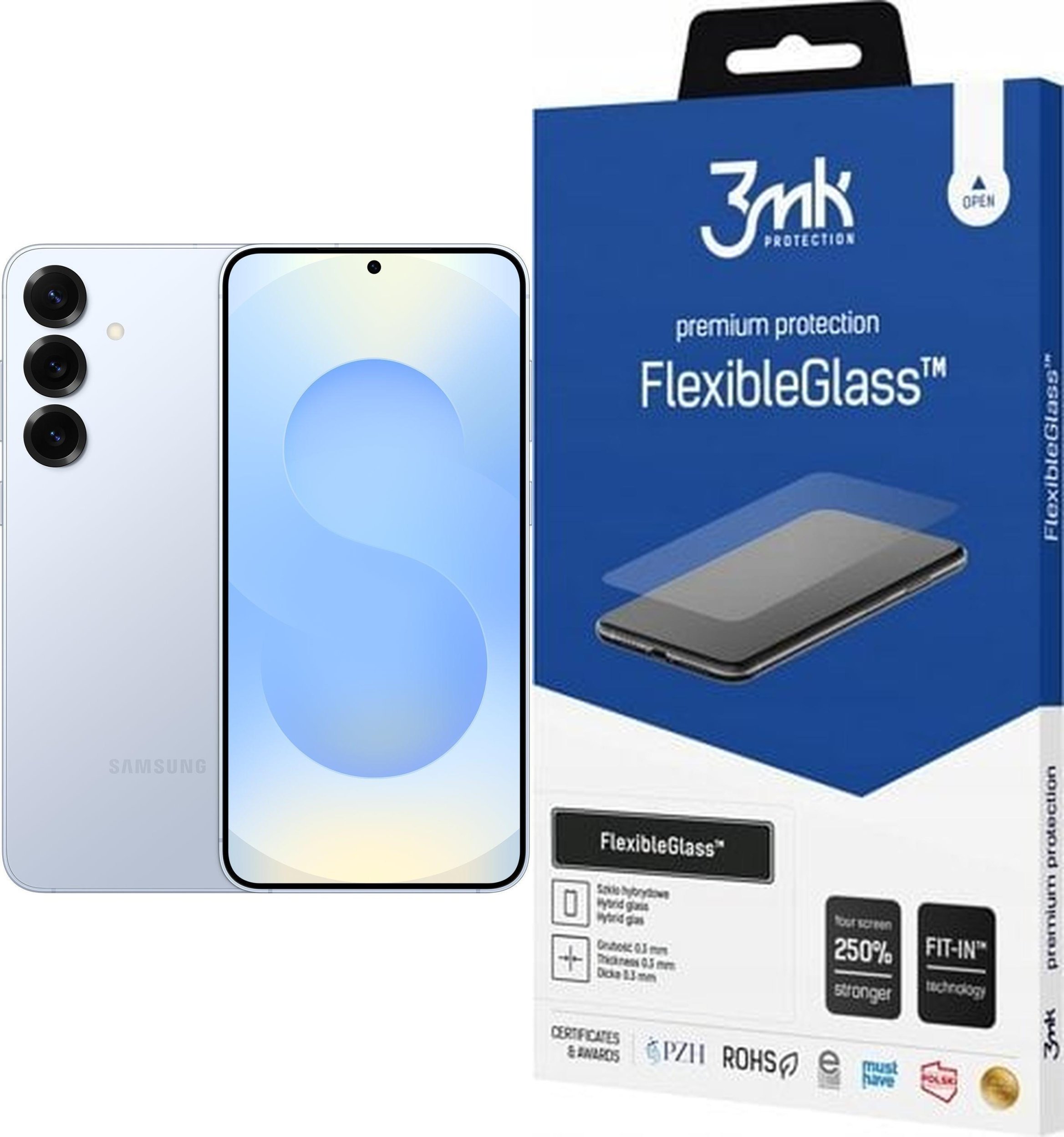 Smartfon Samsung Galaxy S25+ 5G 12/512GB Niebieski (SM-S936BLB) + FlexibleGlass