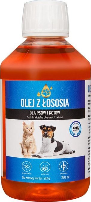 LAB V Olej z łososia dla psów i kotów 250ml