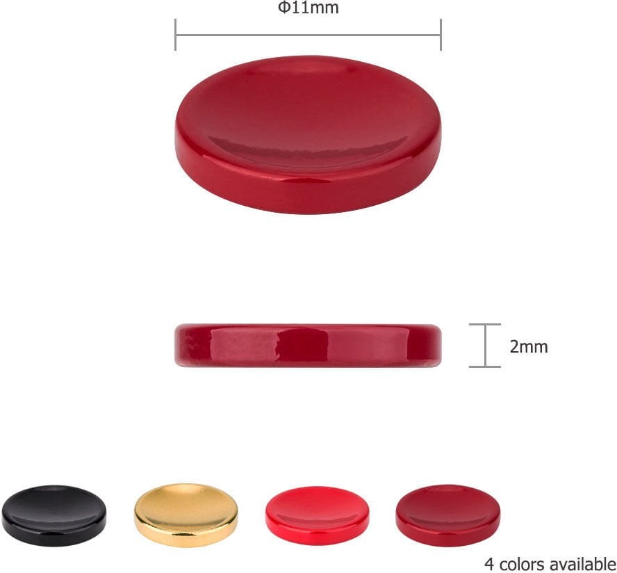 Pilot/wężyk spustowy JJC Przycisk spustu migawki SRB Przyklejany Bordowy - wklęsły