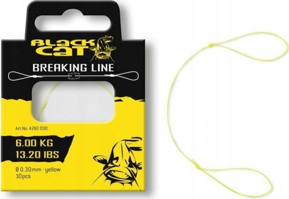 Black Cat Black Cat Breaking Line żółty 7,10kg,15,70lbs 0,35mm 10szt |4282035
