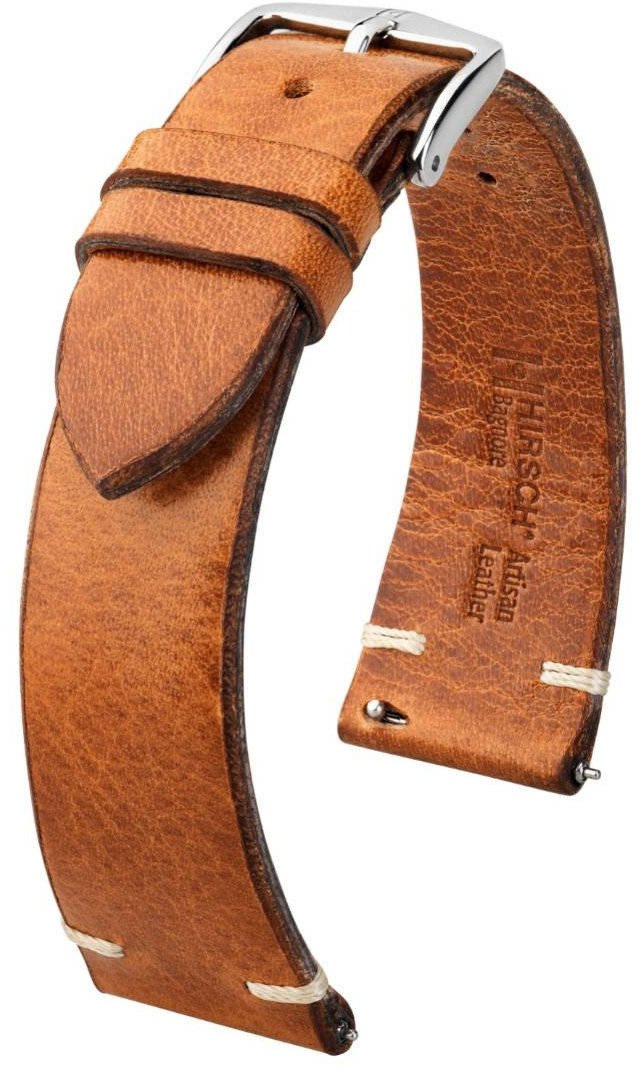 Skórzany wodoodporny pasek do zegarka 19 mm HIRSCH Bagnore L 05502070-2-19 .