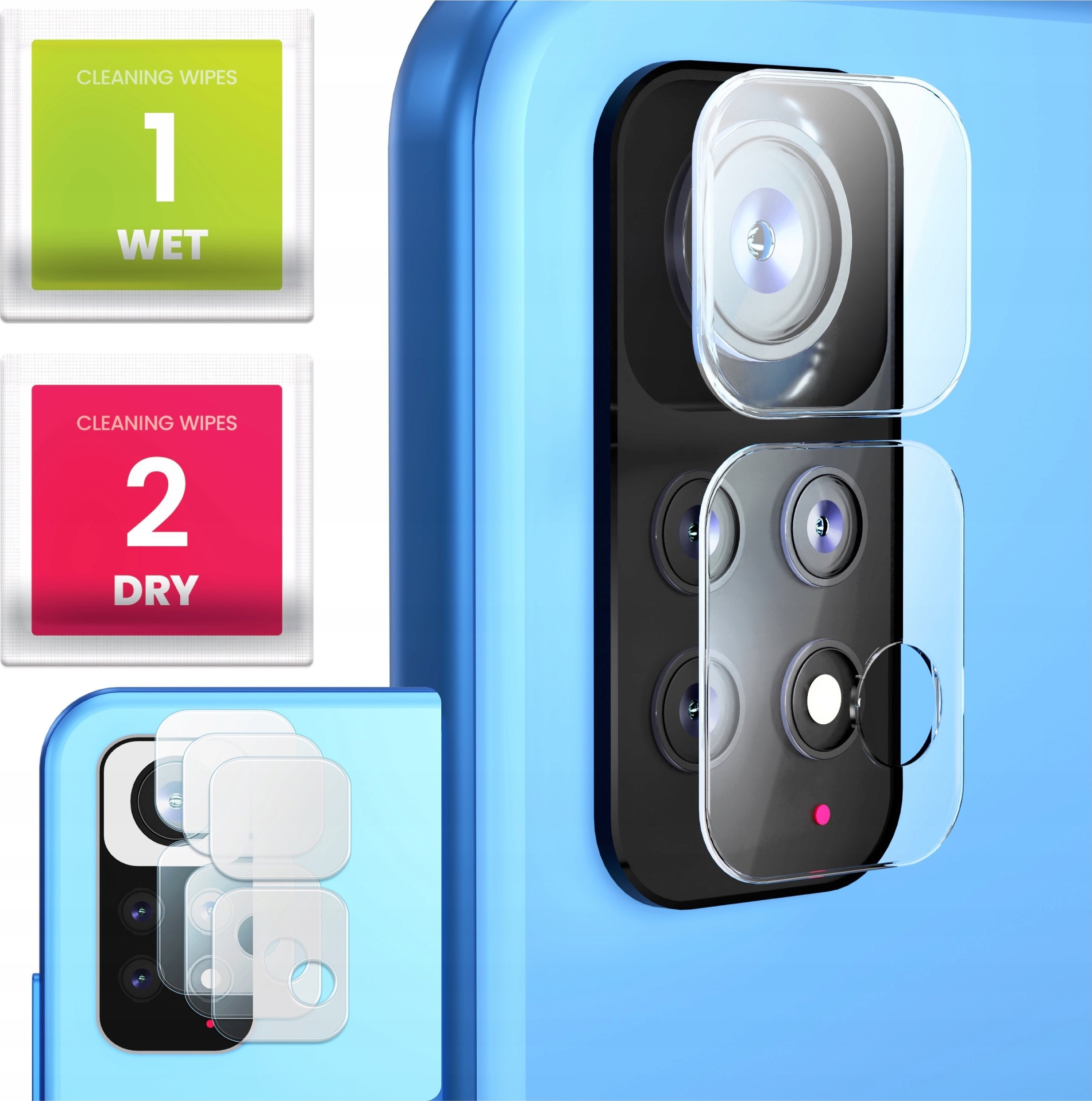 3-PAK Szkło Na Aparat Do Xiaomi Redmi Note 11 / 11S (Hartowane, Ochronne)