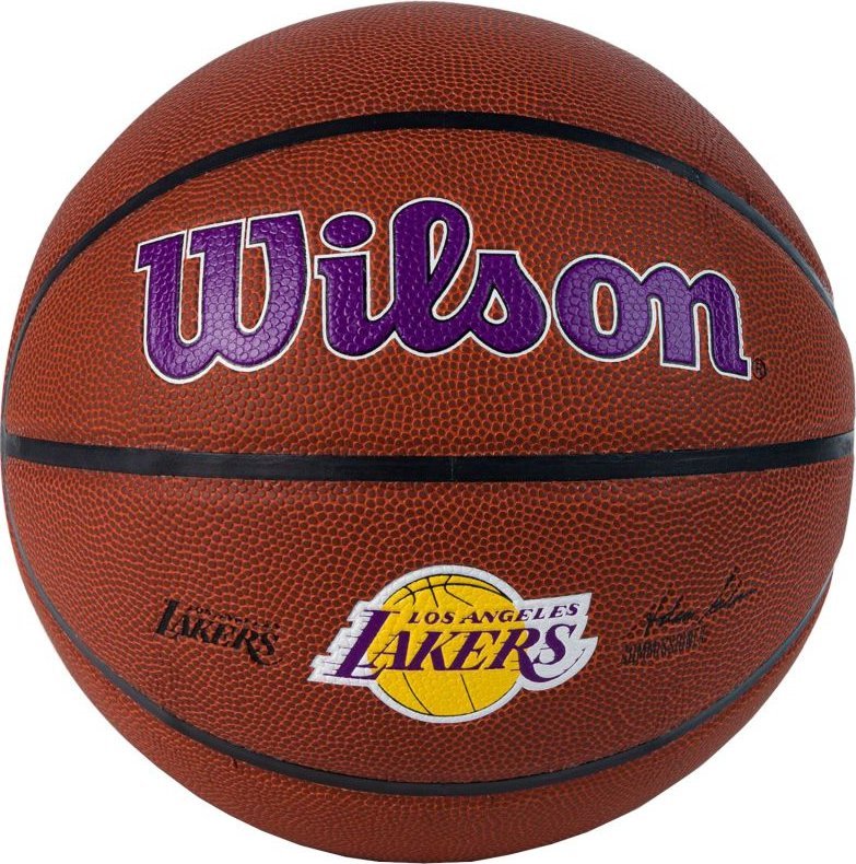 Wilson Wilson Team Alliance Los Angeles Lakers Ball WTB3100XBLAL Brązowe 7