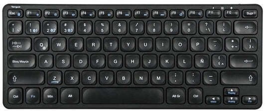 Klawiatura Targus Klawiatura Wielofunkcyjna compact antimicrobial bezprzewodowa Bluetooth 5.1 QWERTY hiszpańska czarny