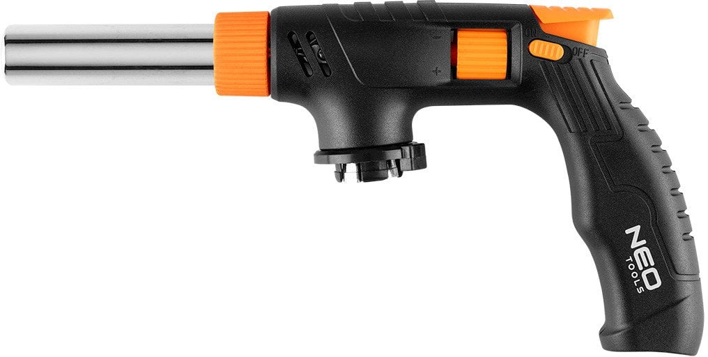 Palnik gazowy z piezo, nakręcany 360st. z regulacją płomienia