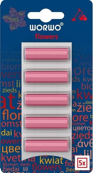 Zapach do odkurzacza Flowers Kwiatowy 5 sztuk Worwo