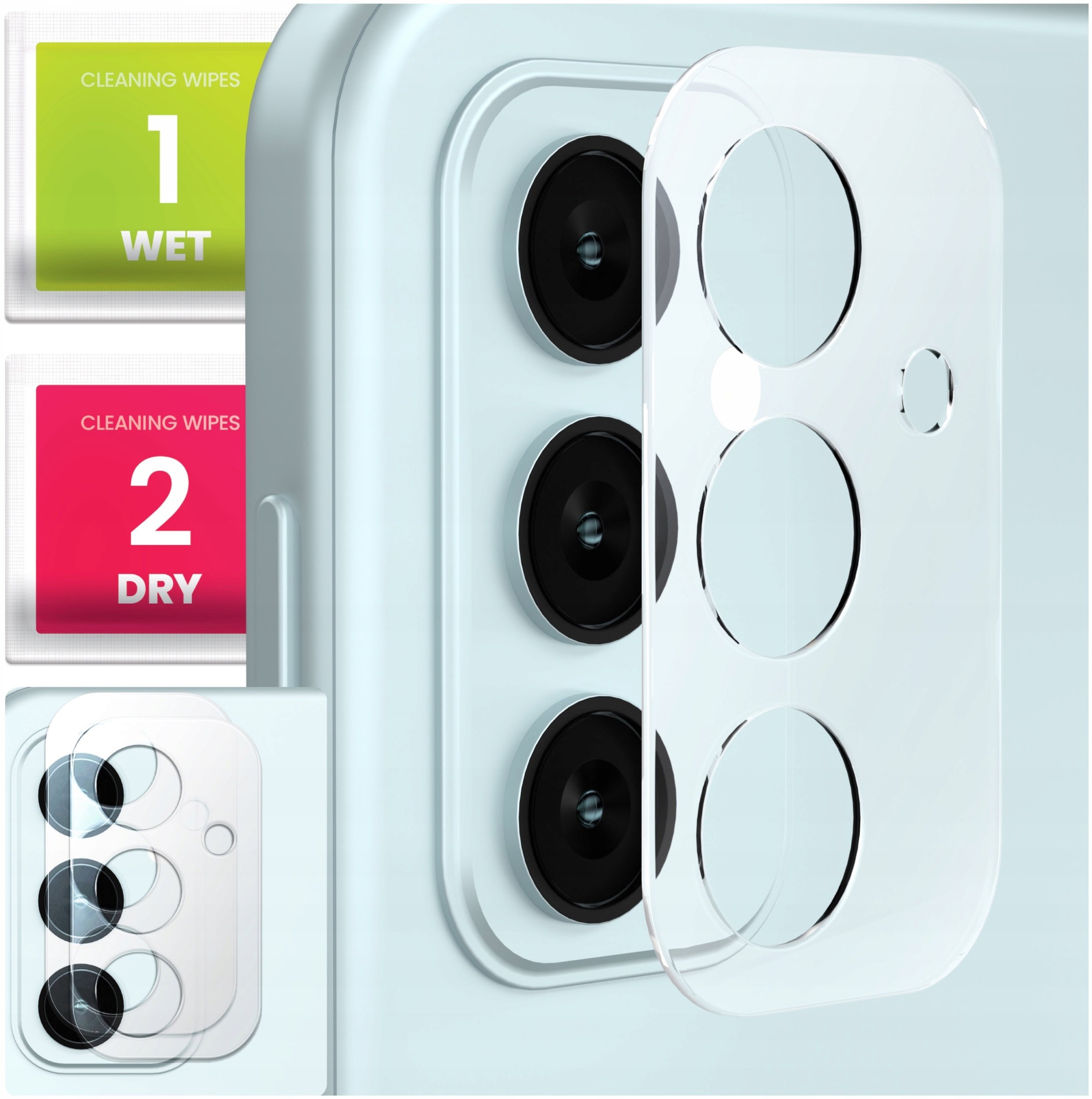 2-PAK Szkło Na Aparat Do Samsung Galaxy M13 (Hartowane, Na Obiektyw, 9H)