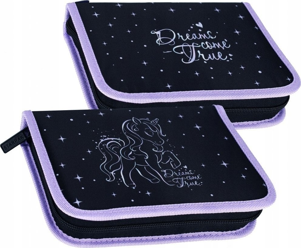 Piórnik Starpak PIORNIK 1ZAM 2KLAP UNICORN HOLO STK-35 PB 12/48