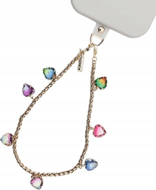 Crong Phone Charm - Smycz zawieszka do telefonu (Rainbow Hearts)