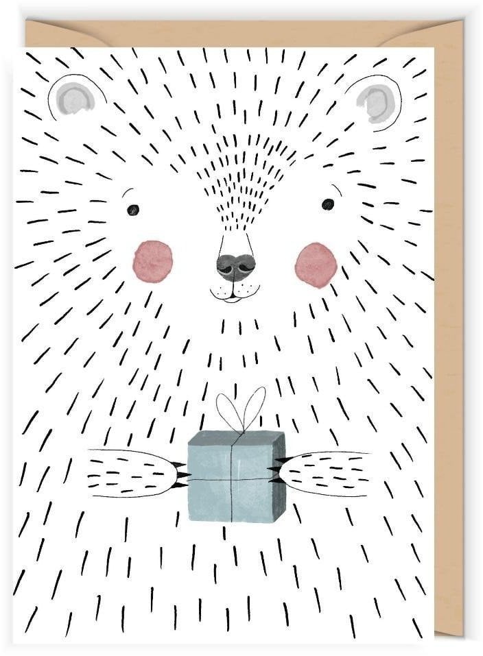 Karnet Urodziny Miś polarny