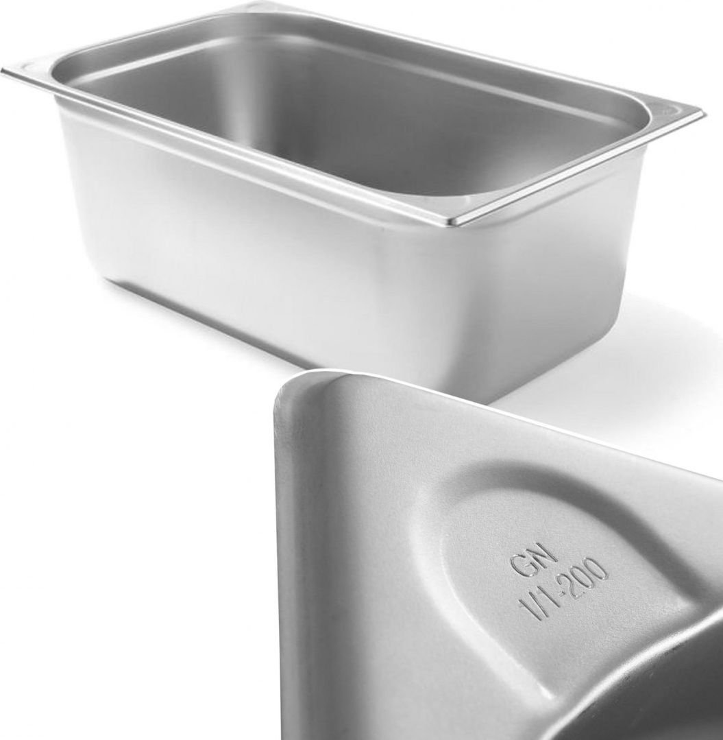 Hendi Pojemnik GN 1/1 stalowy Kitchen Line wys. 200 mm - Hendi 806159