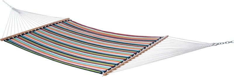 Sunbrella Pikowany hamak z drążkiem dwuosobowy, kolorowy SUN2
