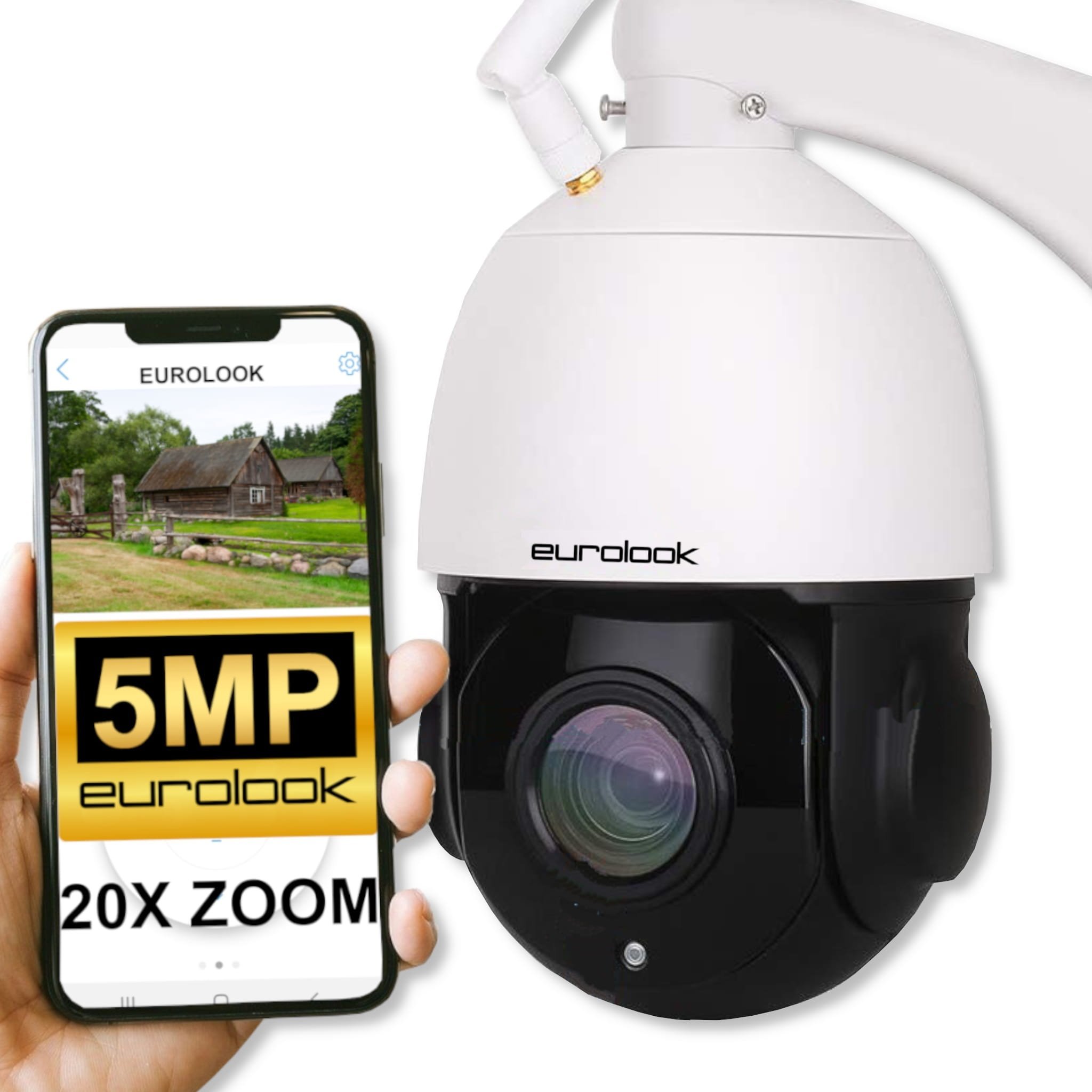 Kamera IP Eurolook Obrotowa Kamera IP Wi-Fi 5MP 20x ZOOM EUROLOOK EDW-5550