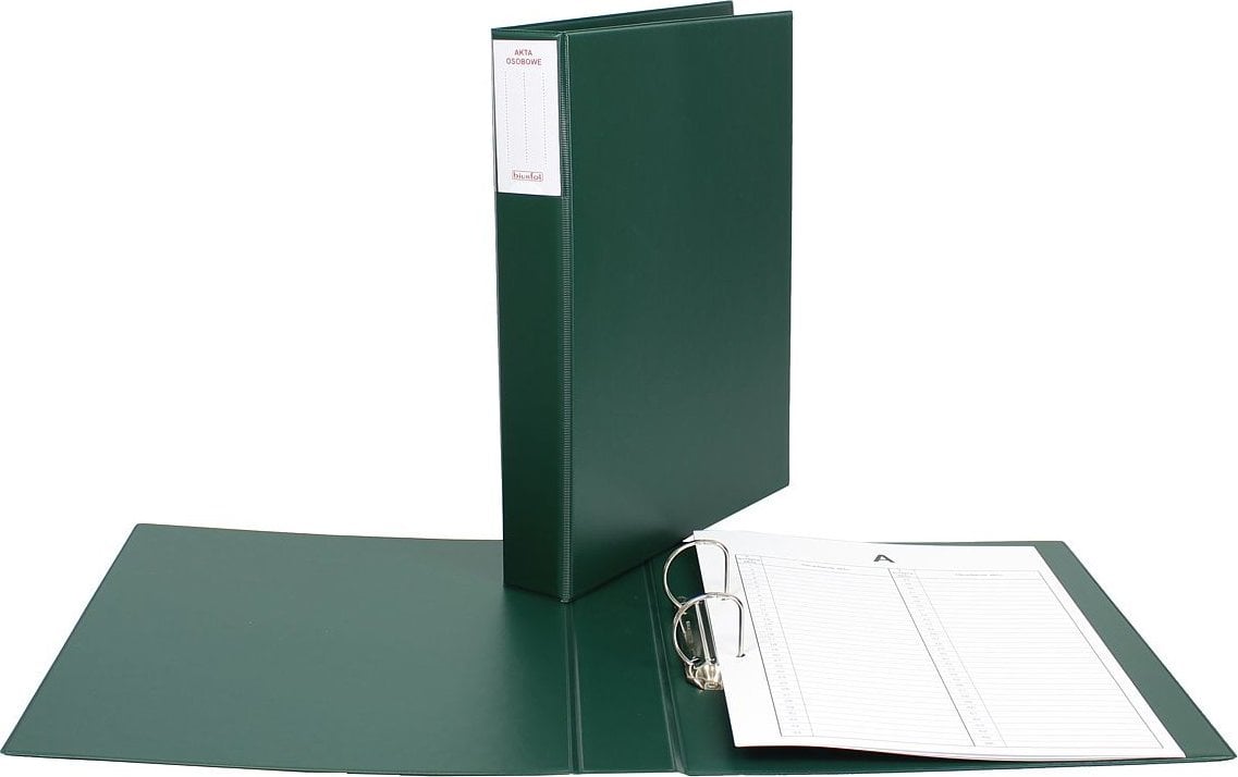 Segregator Biurfol Segregator do akt osobowych Biurfol A4/4.5cm 2R ciemnozielony