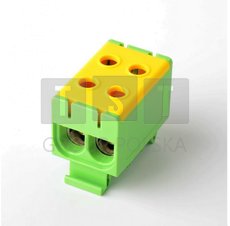 E.4141/Ż-Z Listwa zaciskowa LZD w korpusie żółto-zielona Cu:2,5-35mm2, Al:6-35mm2 E.4141/Ż-Z