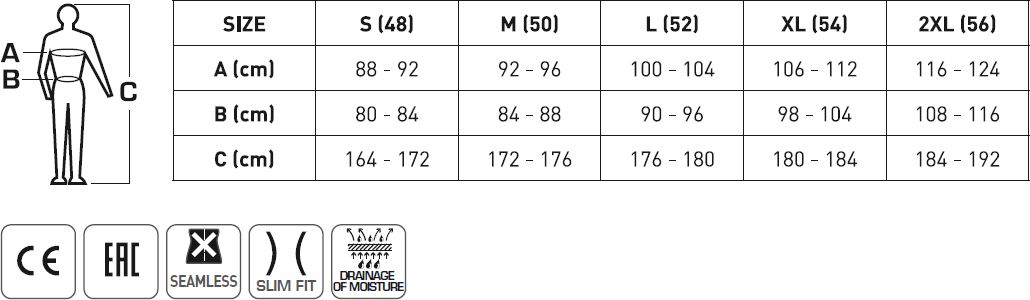 Högert Technik `Bielizna termiczna bezszwowa - koszulka OSTE grafit rozm. XL-2XL