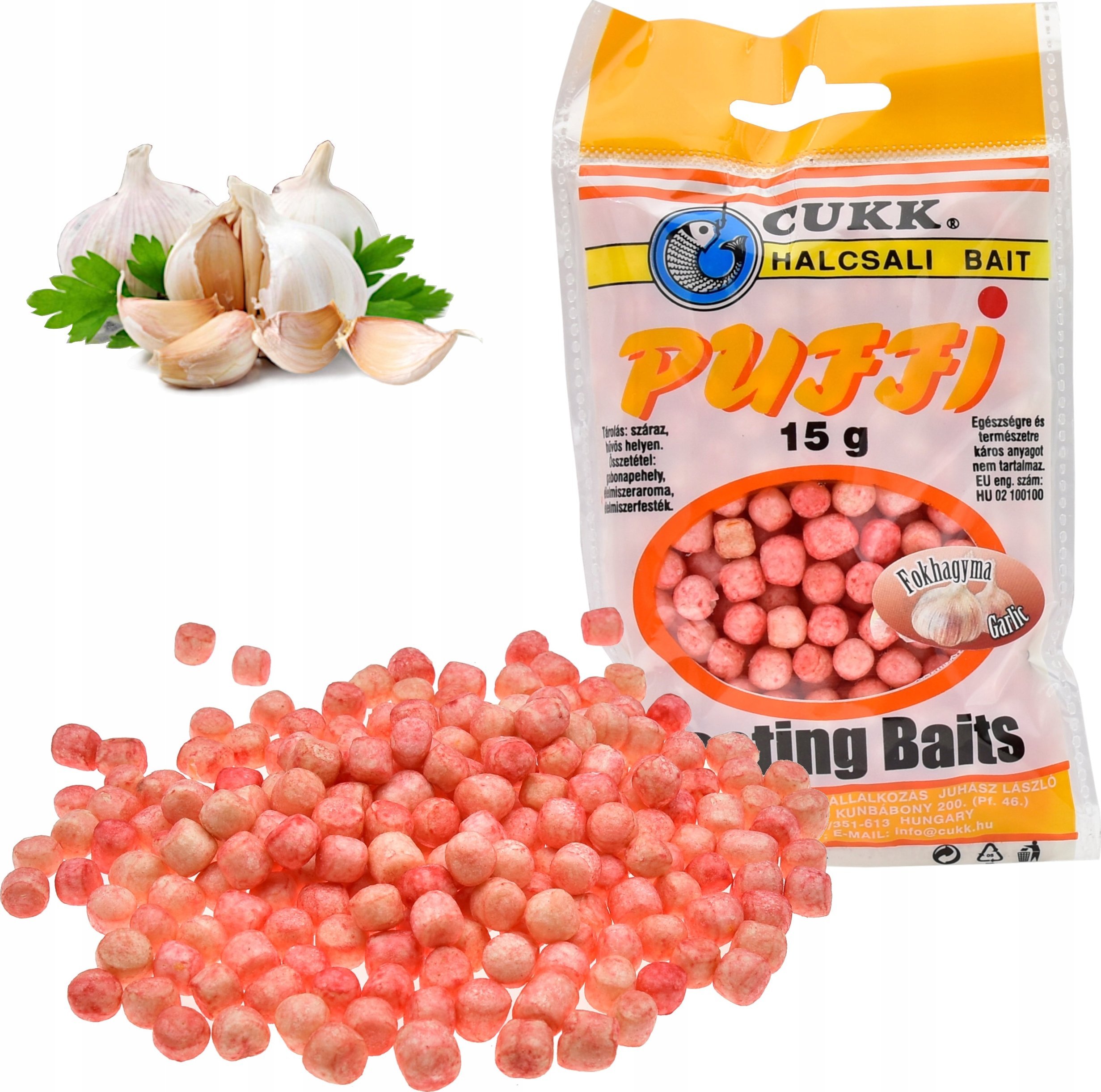 Cukk Puffi przynęta CUKK 15g pływające chrupki Czosnek