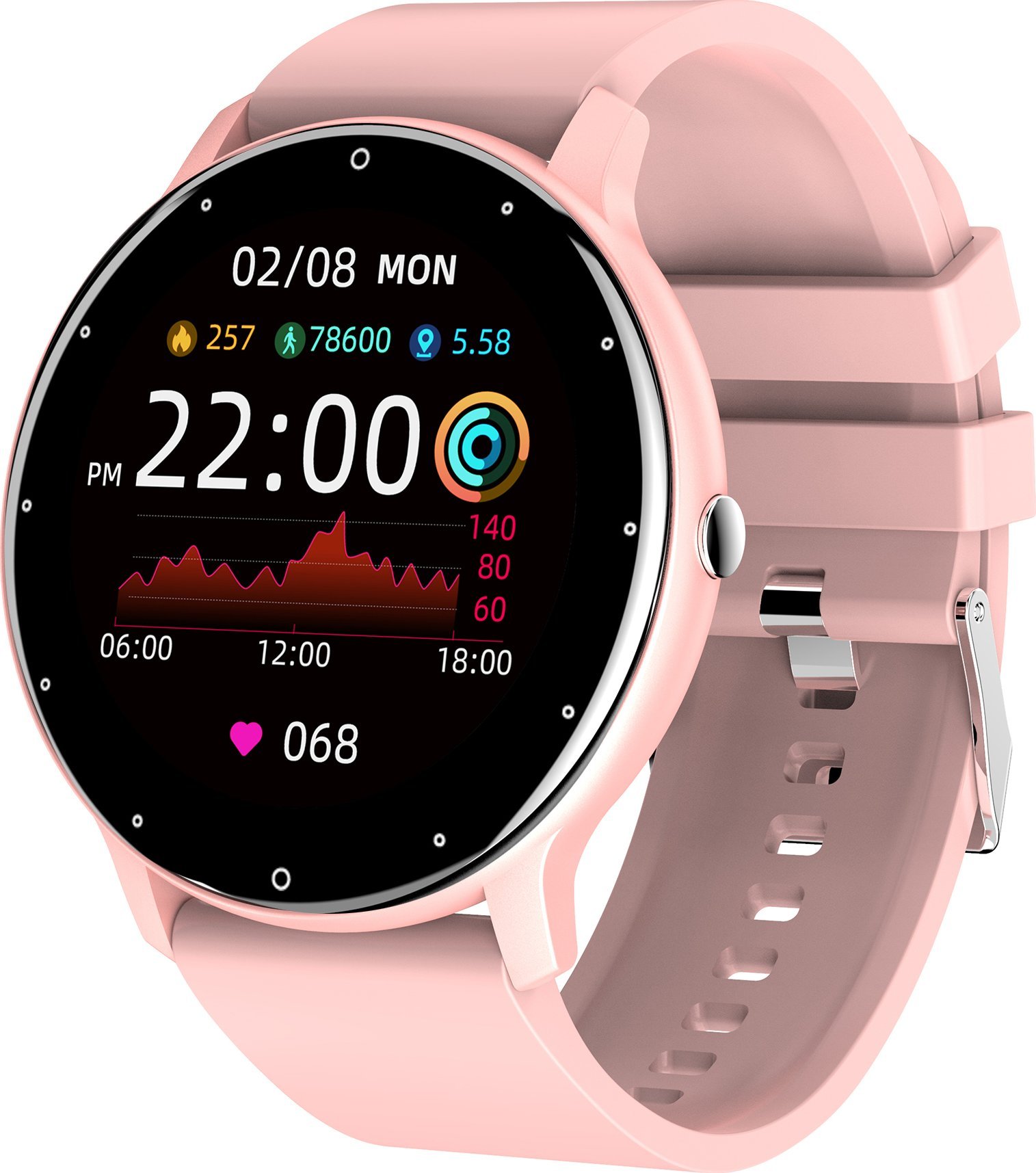Smartwatch Gravity Asperia GT1-1 Różowy