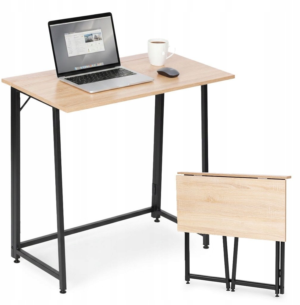 Biurko komputerowe ModernHome składane MDF 80x45 cm