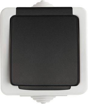 Kanlux Gniazdo Tekno francuskie z ochroną styków czarne (25356)