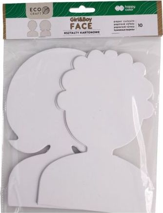 GDD Zestaw kształtów kartonowych Face 10szt