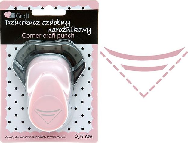 Dalprint Dziurkacz ozdobny narożnikowy DPCRAFT 2,5 cm - Półksiężyc Dalprint