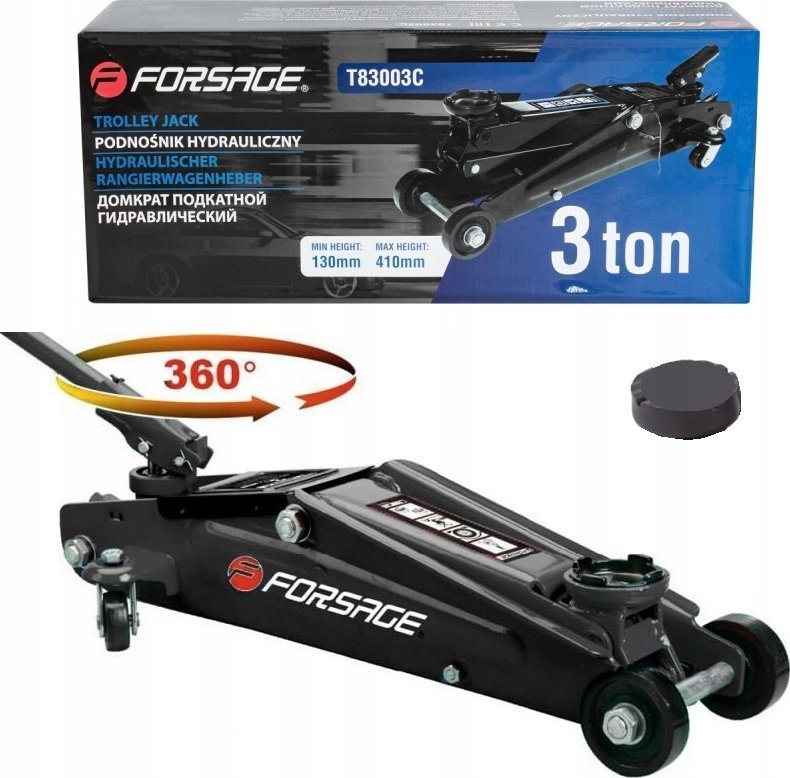 Forsage PODNOŚNIK NISKOPROFILOWY OBROTOWY 360° ŻABA 3T