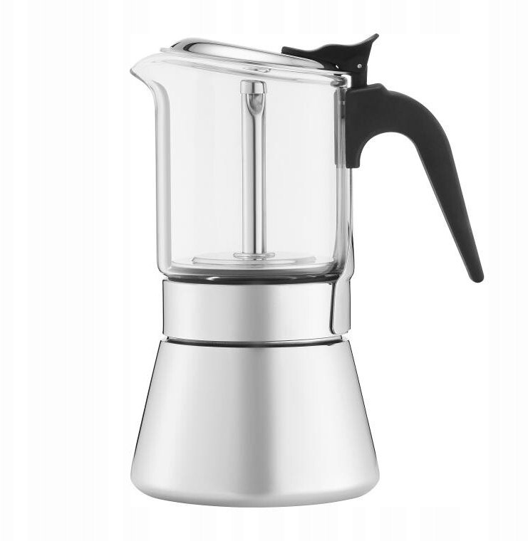 Kawiarka Quid Ambition Evie Kafetiera Premium 240 ml Stal nierdzewna Szkło Na indukcję