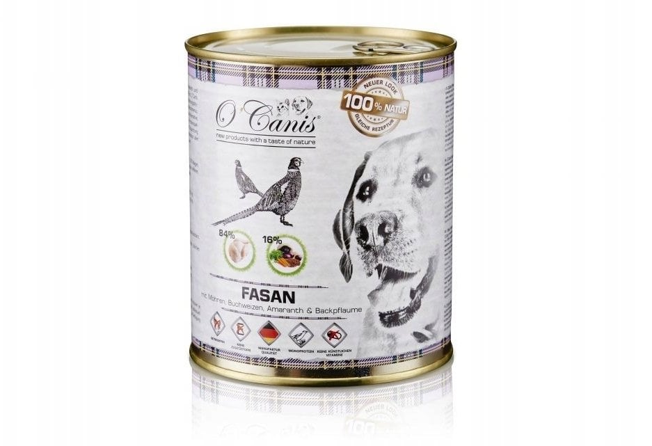 O’Canis Bażant z marchewką – monobiałkowa karma dla psa - 800g