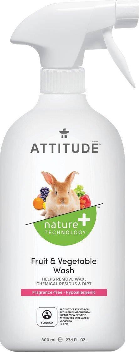 Attitude Płyn do mycia owoców i warzyw 800 ml