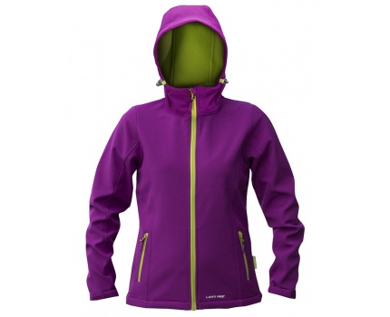 Lahti Pro Kurtka Soft-Shell z kapturem damska XL fioletowo-zielona L4090504