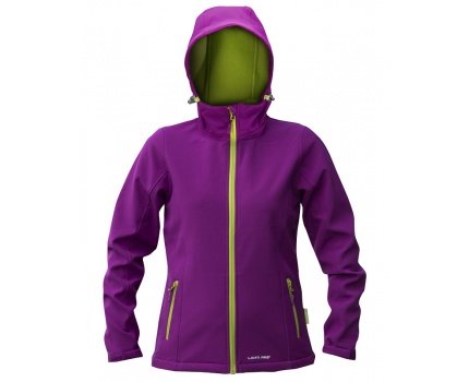 Lahti Pro Kurtka Soft-Shell z kapturem damska XL fioletowo-zielona L4090504