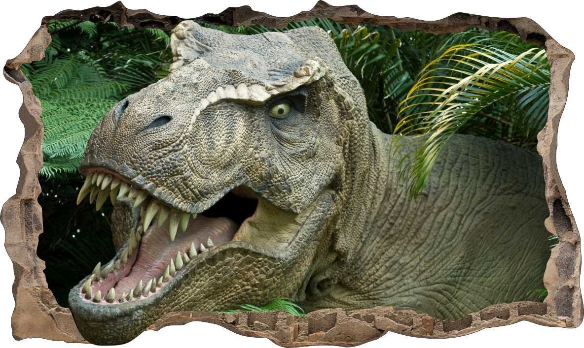 naSciane Naklejka na ścianę 3D Dinozaury Dinozaur trex Dino
