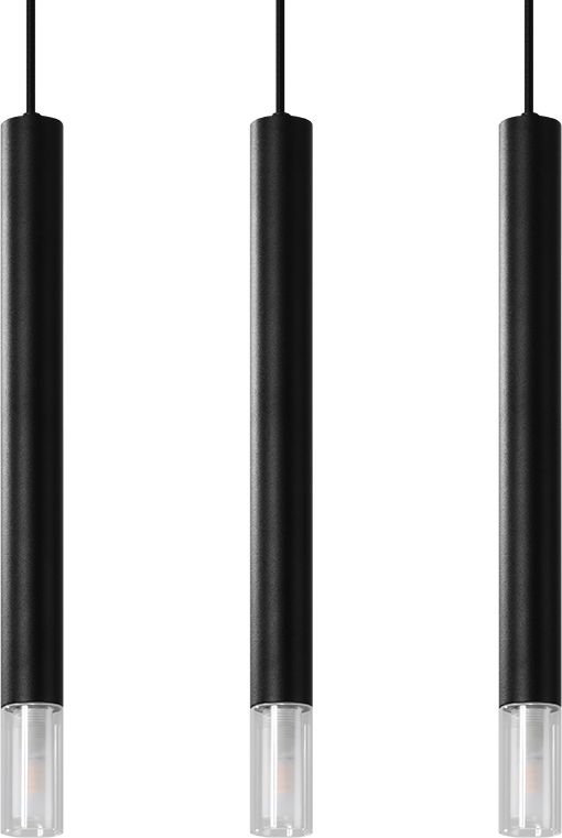 Lampa wisząca Sollux Nowoczesna lampa wisząca LED Ready czarna Sollux WEZYR SL.0962