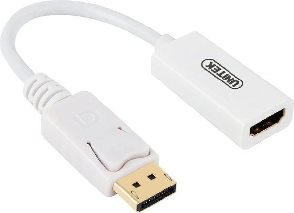 Adapter AV Unitek DisplayPort - HDMI biały (Y-6332)