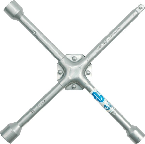 Vorel Klucz krzyżakowy do kół wzmocniony 17x19x21mm 1/2" 57020
