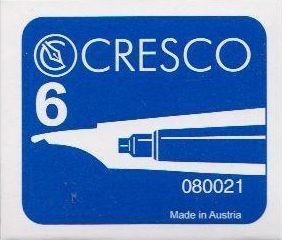 Cresco Naboje do piór niebieskie 6 sztuk