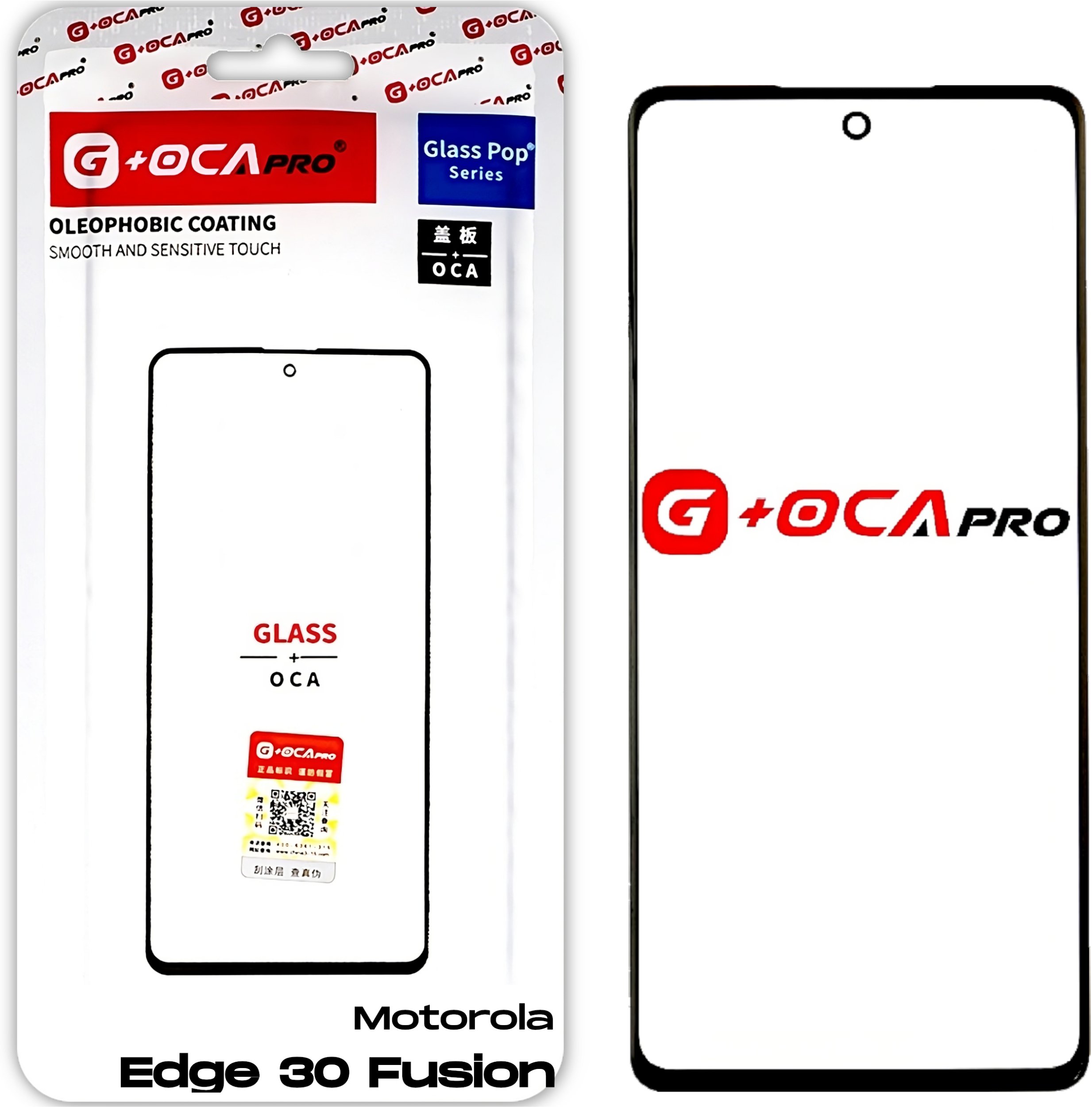 Motorola Edge 30 Fusion Szyba z Klejem OCA do Refabrykacji Zbitego Ekranu