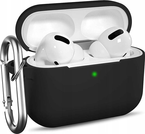 Hello Case ETUI CASE DLA AIRPODS PRO 2 GENERACJI CZARNE SLIM SILIKONOWE
