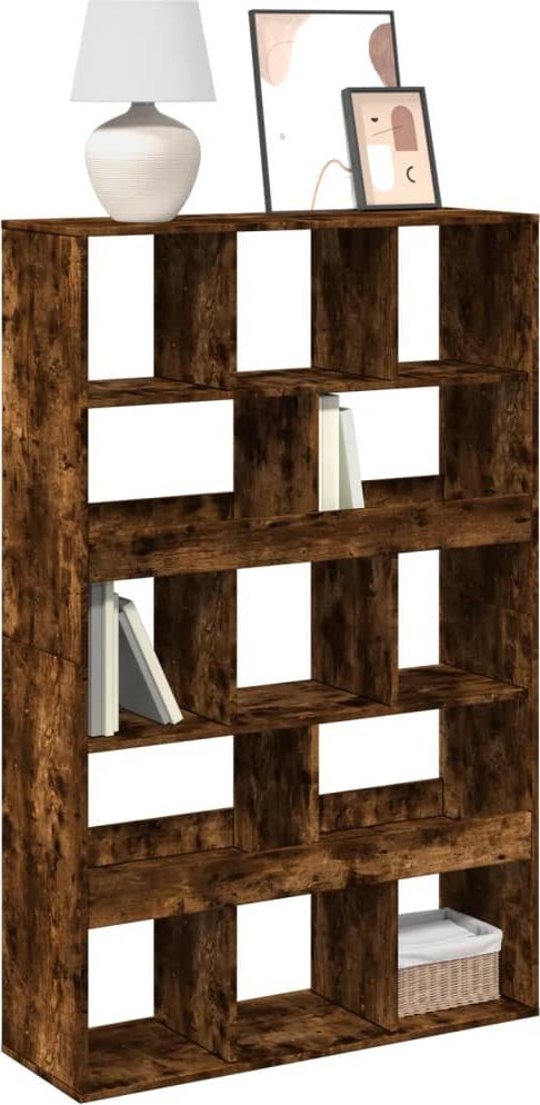 vidaXL Regał, przydymiony dąb, 100x33x156,5cm, materiał drewnopochodny