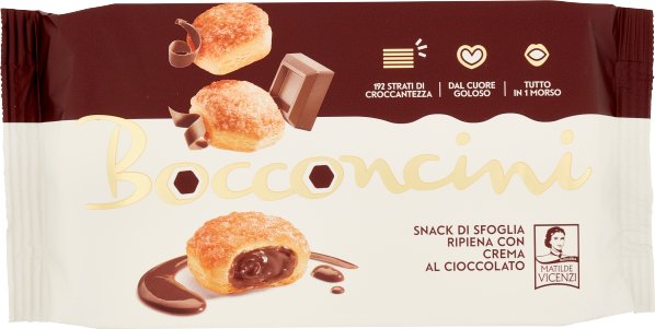 Ciastka z kremem czekoladowym Bocconcini 100g - Vicenzi
