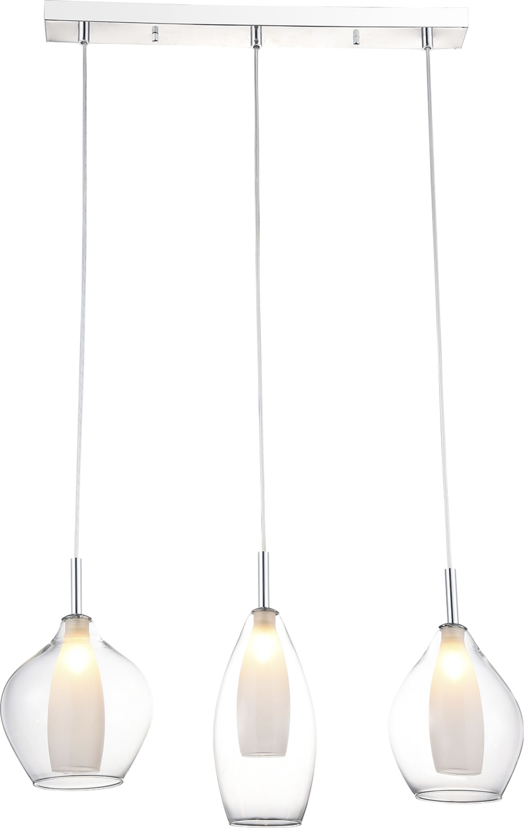 Lampa wisząca Azzardo Amber nowoczesna srebrny (AZ3075)